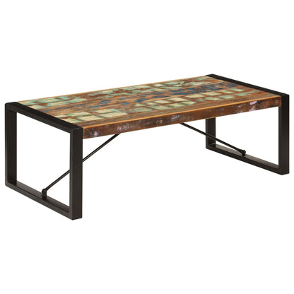Coffee Table Multicolor Solid Reclaimed Wood 47.2 in long Durable