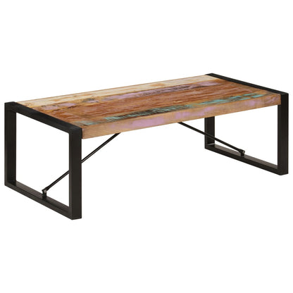 Coffee Table Multicolor Solid Reclaimed Wood 47.2 in long Durable