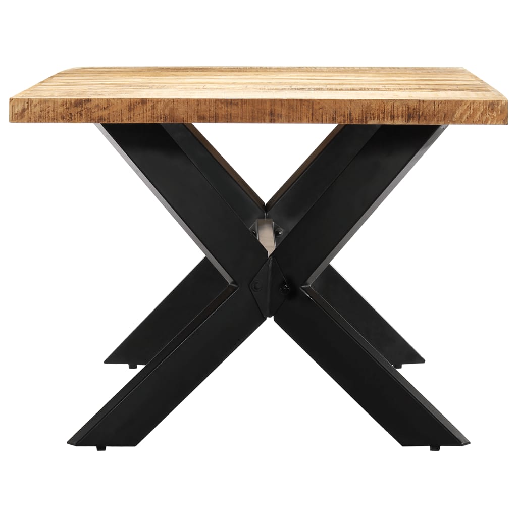Dining Table Brown Solid Mango Wood 78.7 x 39.4 x 29.5 in