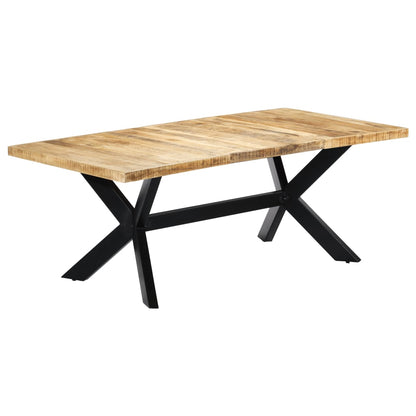 Dining Table Brown Solid Mango Wood 78.7 x 39.4 x 29.5 in