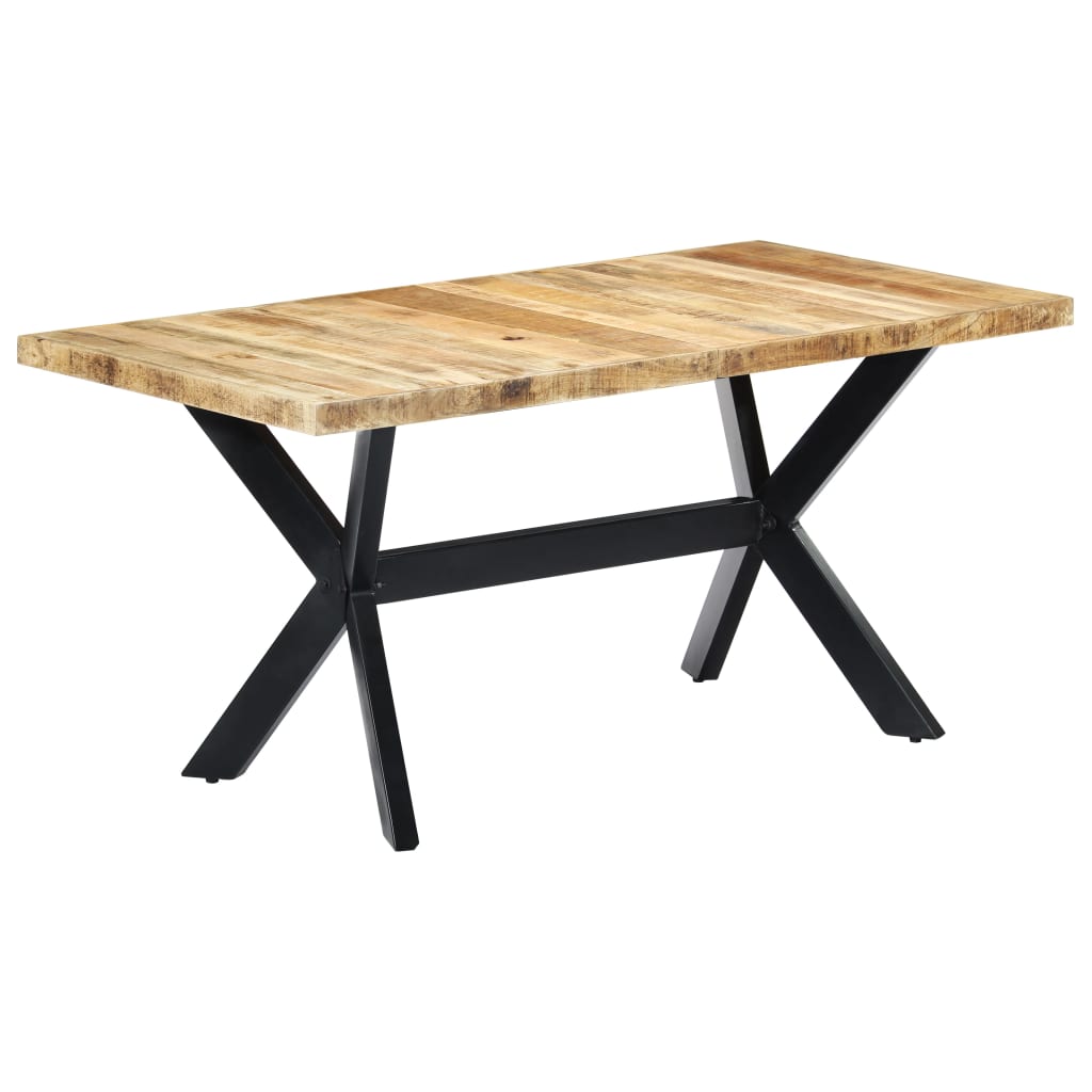 Dining Table Natural Wooden Solid rough mango wood