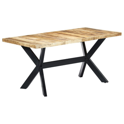 Dining Table Natural Wooden Solid rough mango wood