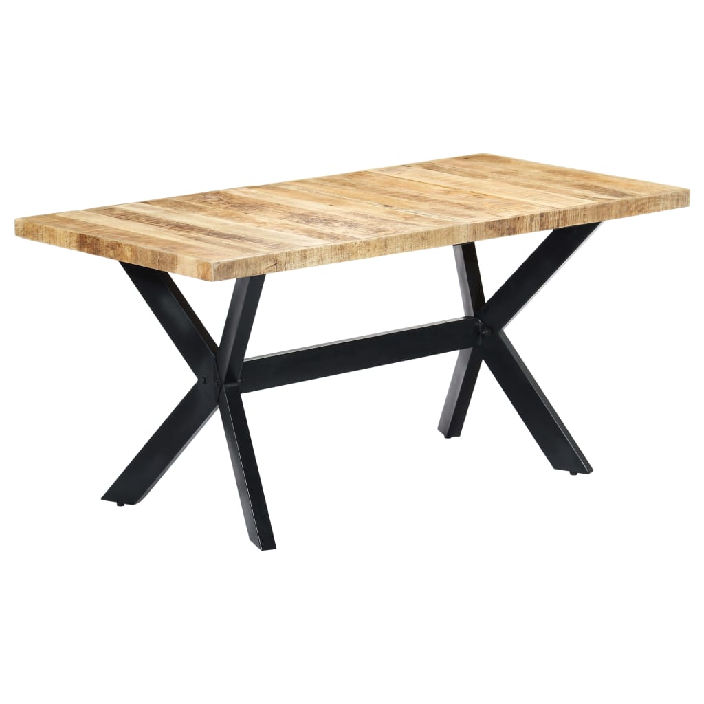 Dining Table Natural Wooden Solid rough mango wood