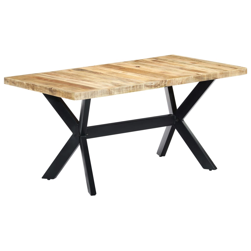 Dining Table Natural Wooden Solid rough mango wood