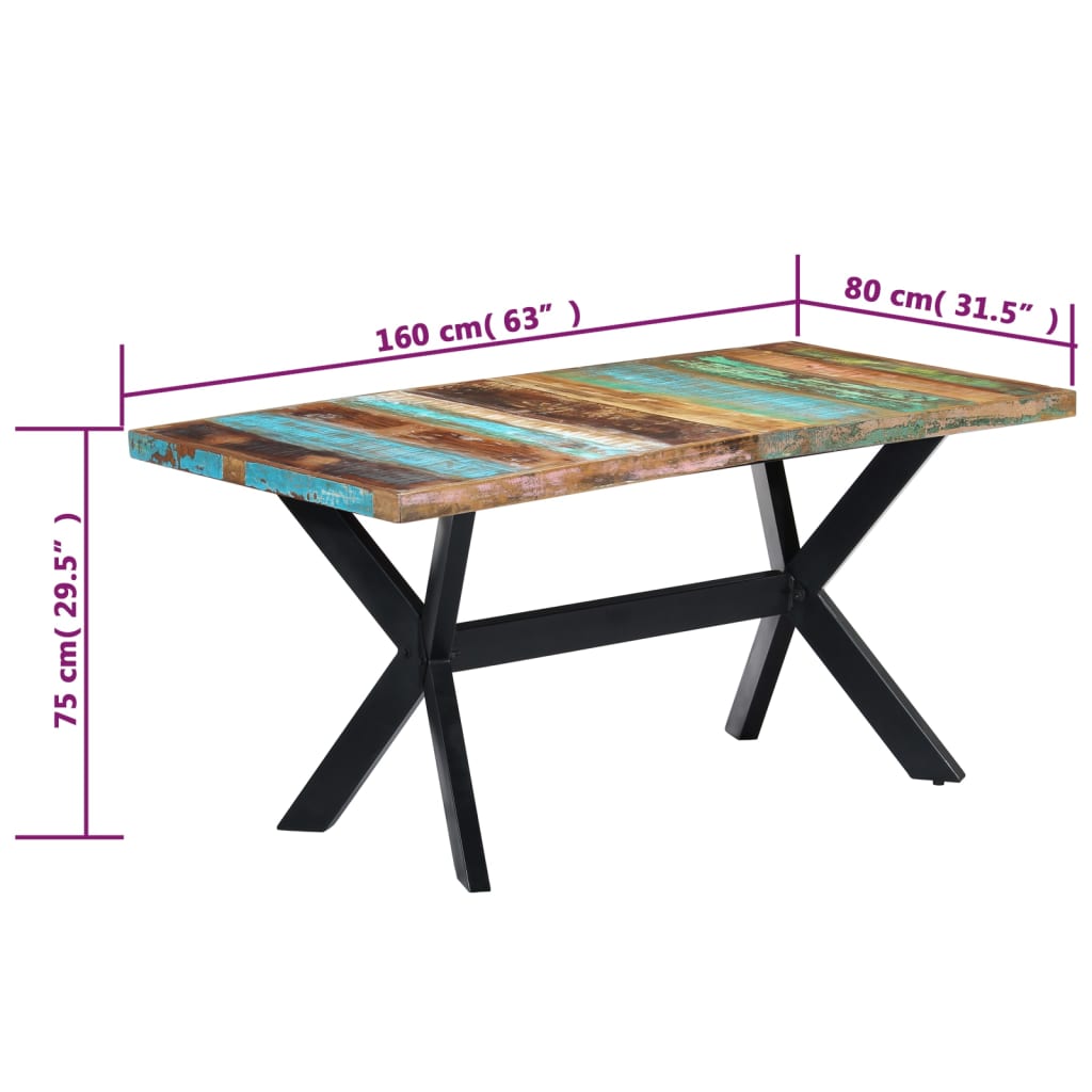 Dining Table Multicolour, Black