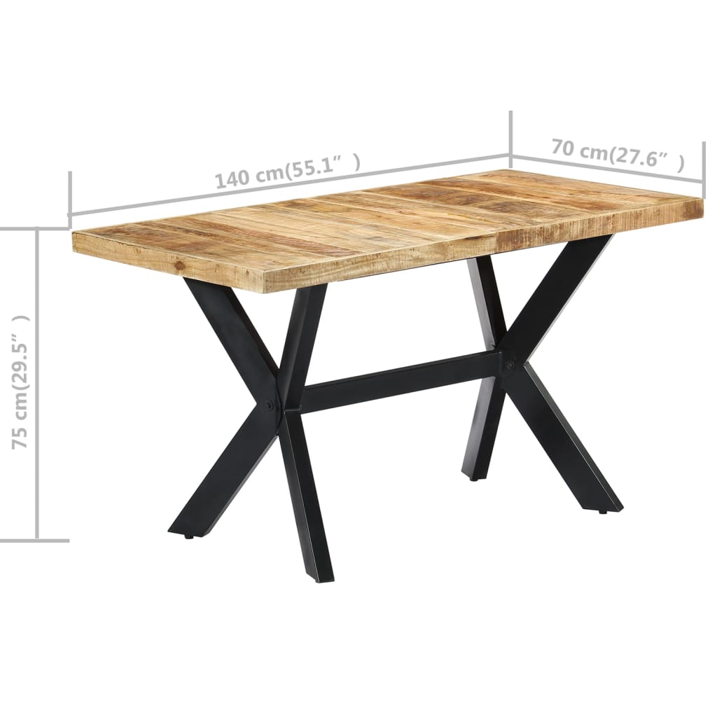 Dining Table Natural wood, Black