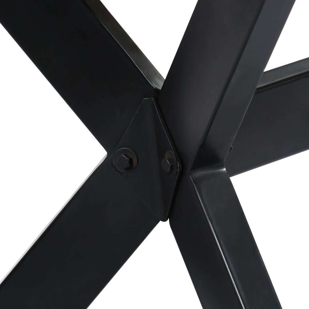 Dining Table Natural wood and black
