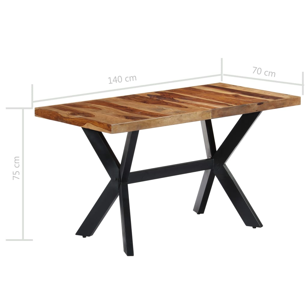 Dining Table Natural wood and black