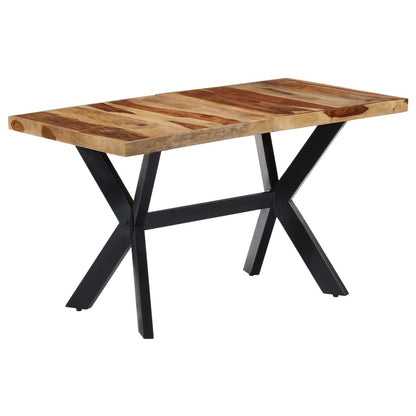 Dining Table Natural wood and black