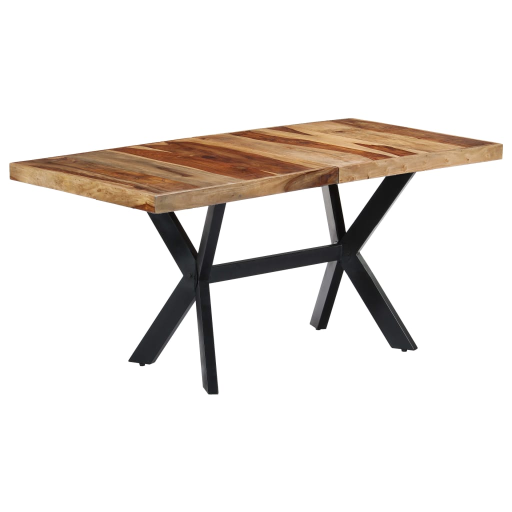 Dining Table Natural wood and black