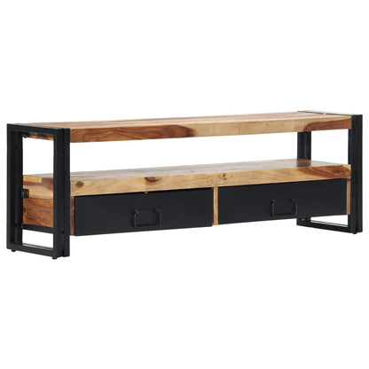 TV Cabinet Natural wood color, black