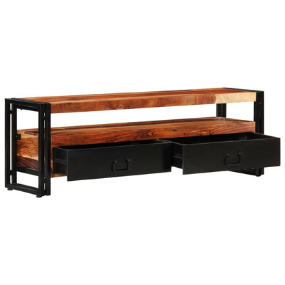 TV Cabinet Natural wood color, black