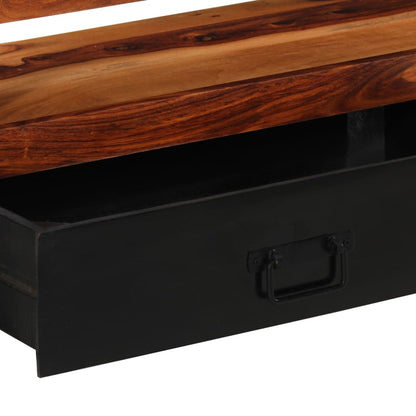 TV Cabinet Natural wood color, black
