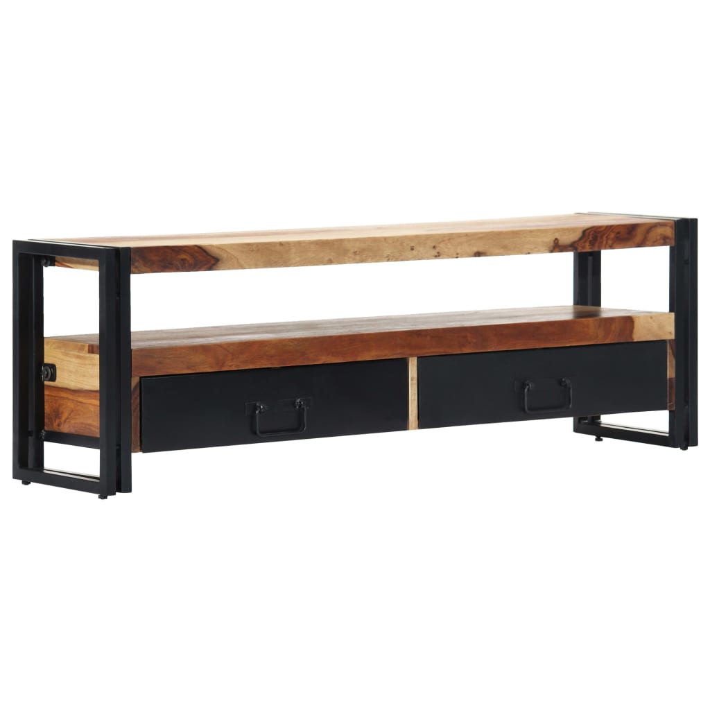 TV Cabinet Natural wood color, black