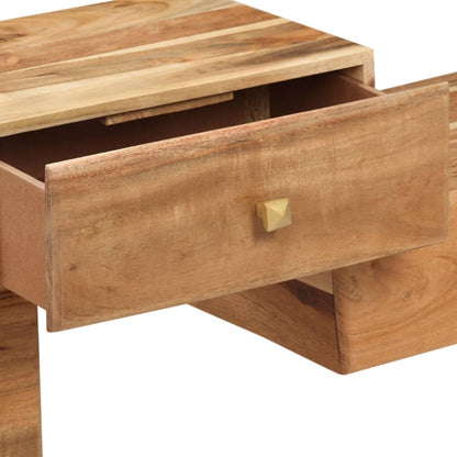 TV Stand Honey Solid acacia wood Medium TV Stand Rectangular