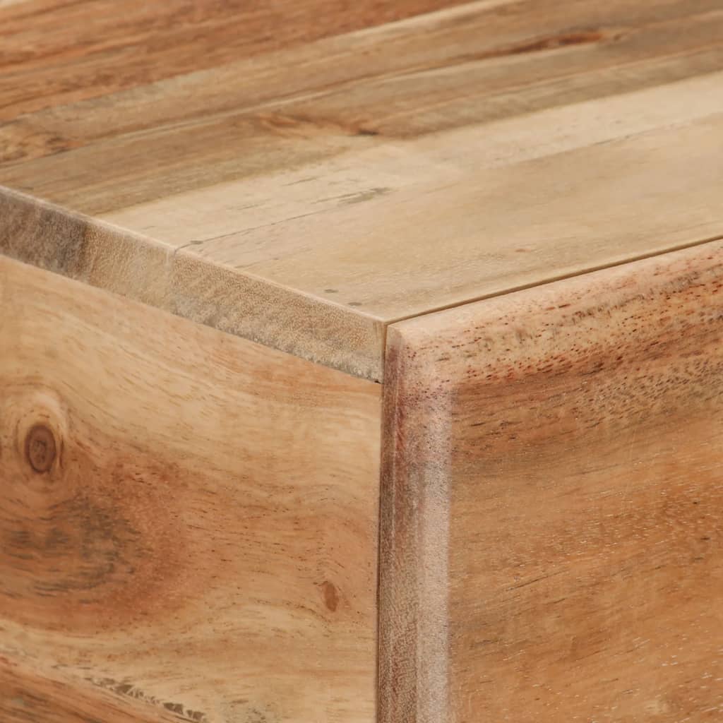 TV Stand Honey Solid acacia wood Medium TV Stand Rectangular