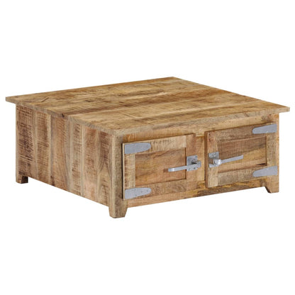 Coffee Table Natural Mango Wood Solid Mango Wood Compact
