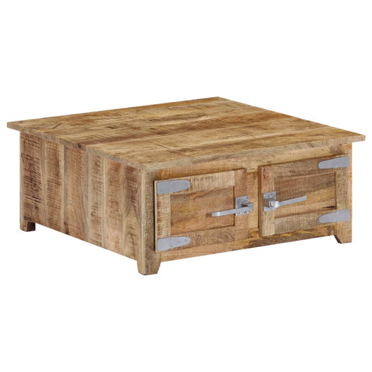 Coffee Table Natural Mango Wood Solid Mango Wood Compact