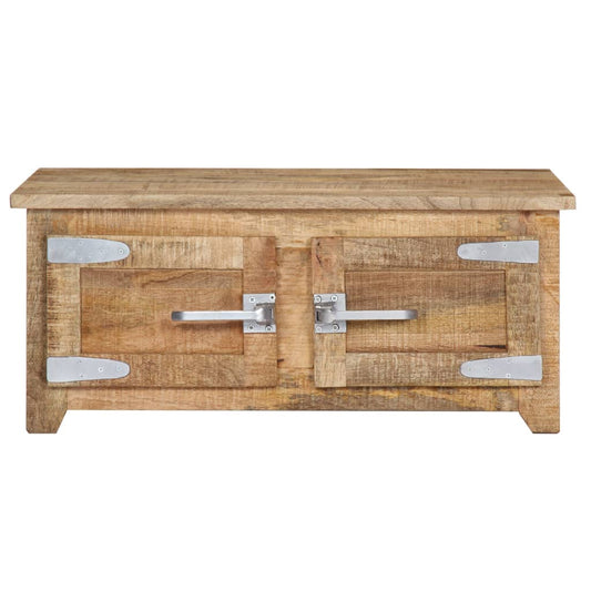 Coffee Table Natural Mango Wood Solid Mango Wood Compact