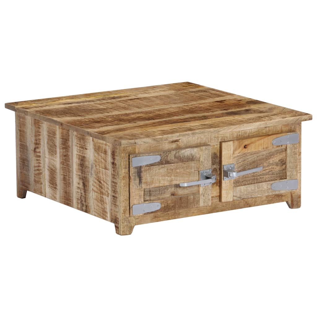 Coffee Table Natural Mango Wood Solid Mango Wood Compact