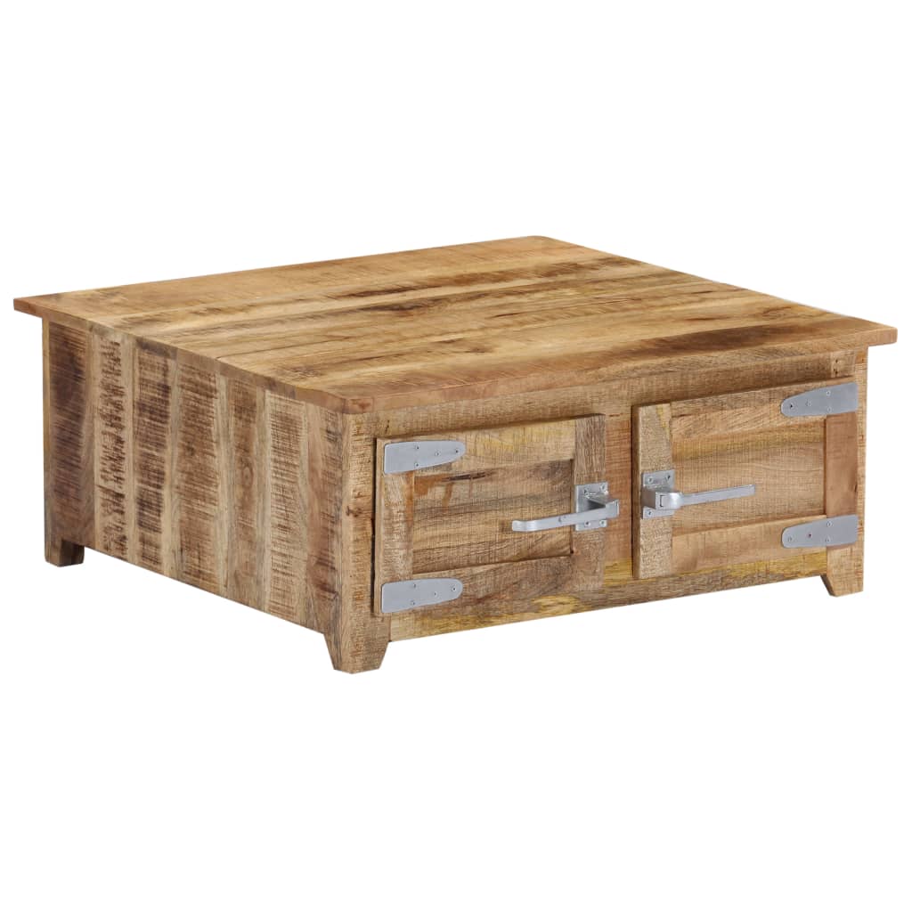 Coffee Table Natural Mango Wood Solid Mango Wood Compact