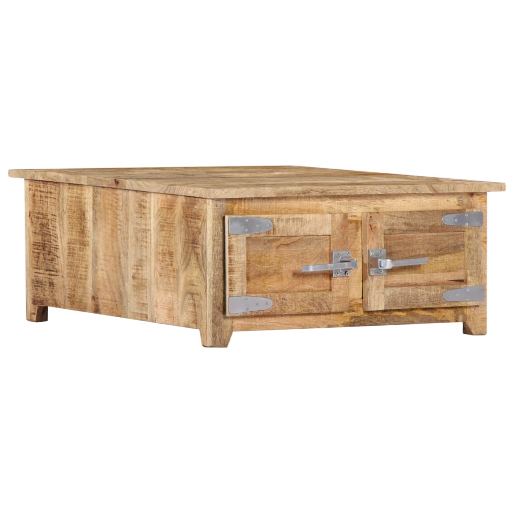 Coffee Table Natural Mango Wood Solid Mango Wood Compact
