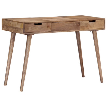 Dressing Table Natural Mango Wood Solid Mango Wood, Engineered Wood