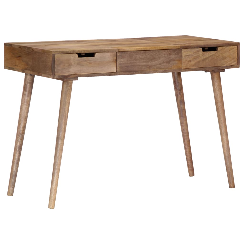 Dressing Table Natural Mango Wood Solid Mango Wood, Engineered Wood