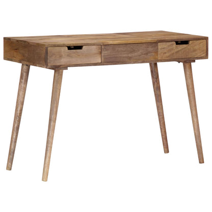 Dressing Table Natural Mango Wood Solid Mango Wood, Engineered Wood