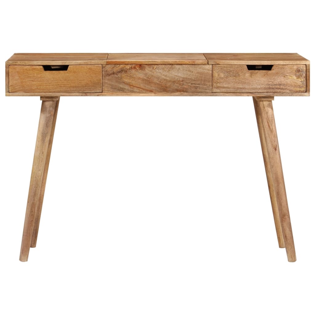 Dressing Table Natural Mango Wood Solid Mango Wood, Engineered Wood