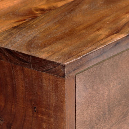 TV Cabinet Honey Finish with Blue Accent