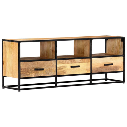 TV Cabinet Natural wood with black frame