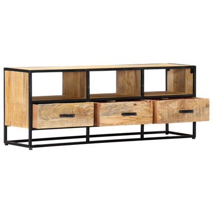 TV Cabinet Natural wood with black frame
