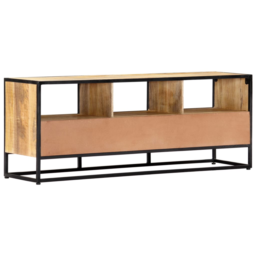 TV Cabinet Natural wood with black frame