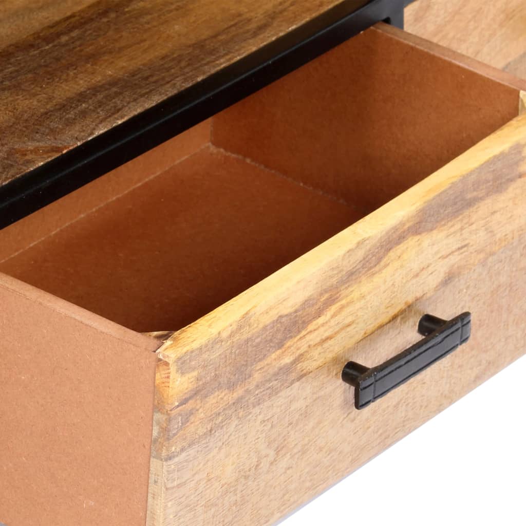 TV Cabinet Natural wood with black frame