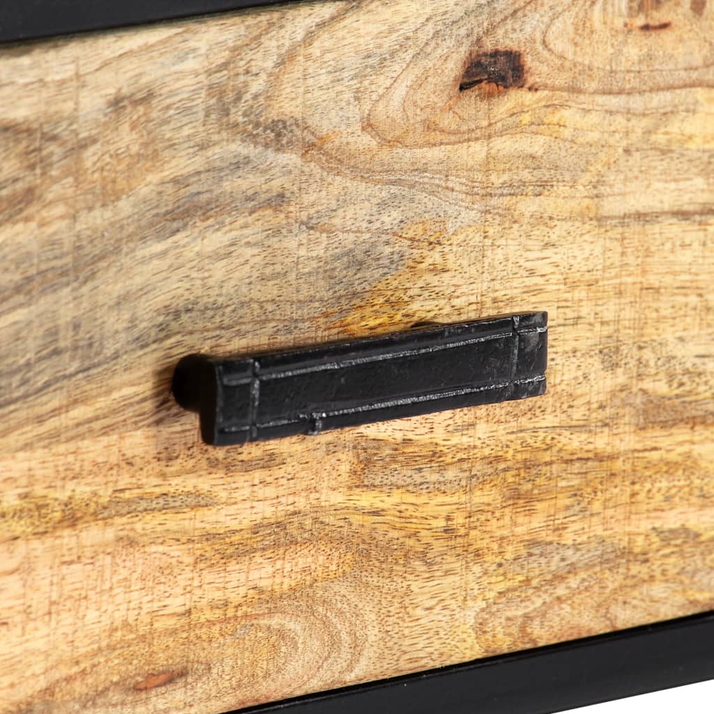 TV Cabinet Natural wood with black frame