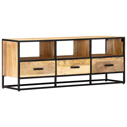TV Cabinet Natural wood with black frame