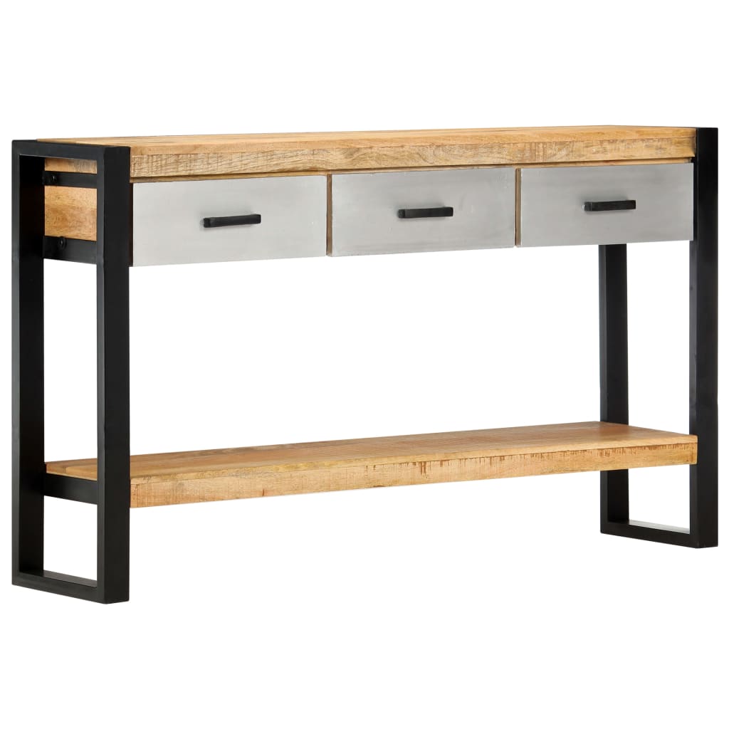 Console Table Brown, Grey and Black
