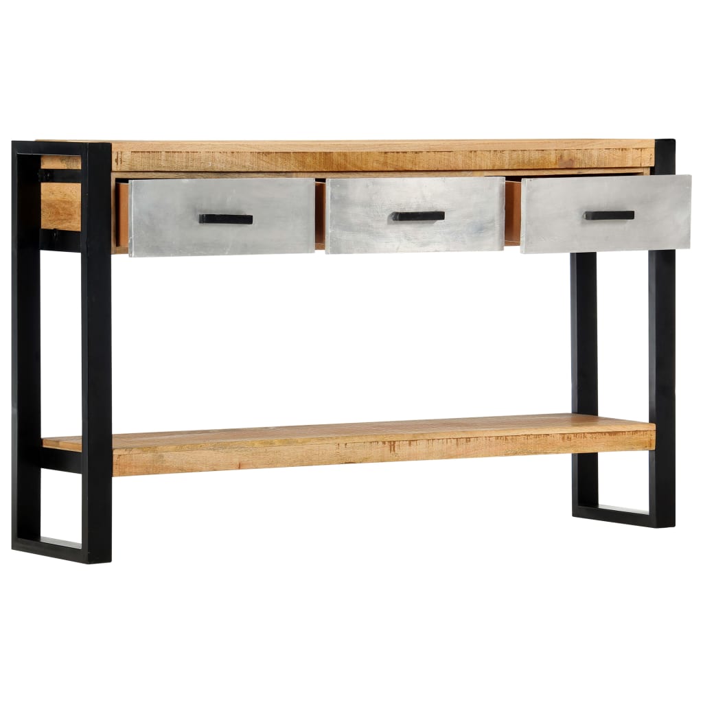 Console Table Brown, Grey and Black