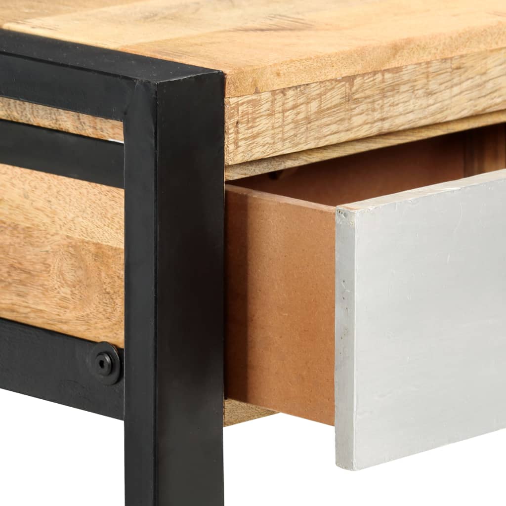 Console Table Brown, Grey and Black