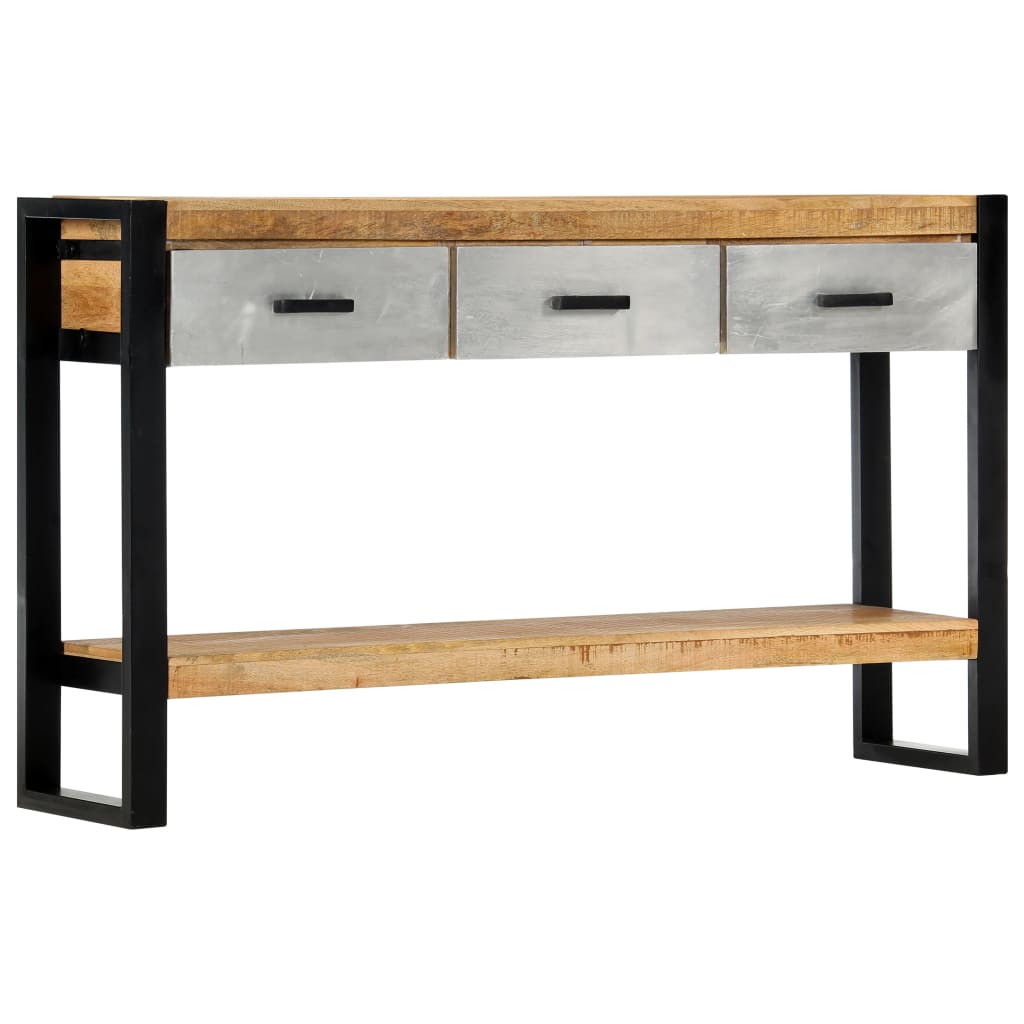 Console Table Brown, Grey and Black