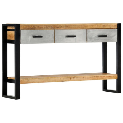 Console Table Brown, Grey and Black