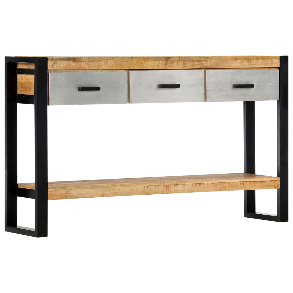 Console Table Brown, Grey and Black