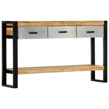 Console Table Brown, Grey and Black