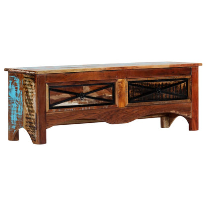 TV Cabinet Multicolor Solid Reclaimed Wood 47.2x11.8x15.7 in
