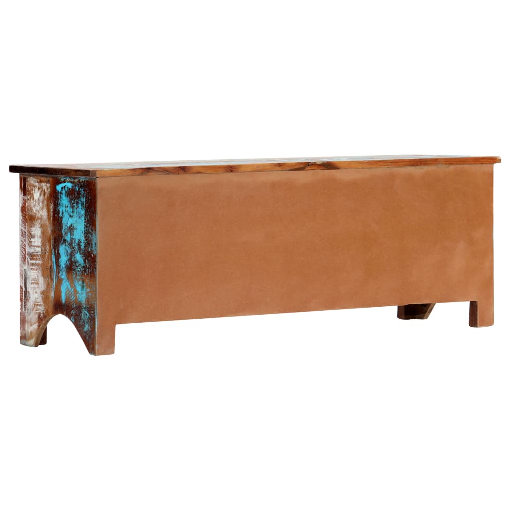 TV Cabinet Multicolor Solid Reclaimed Wood 47.2x11.8x15.7 in