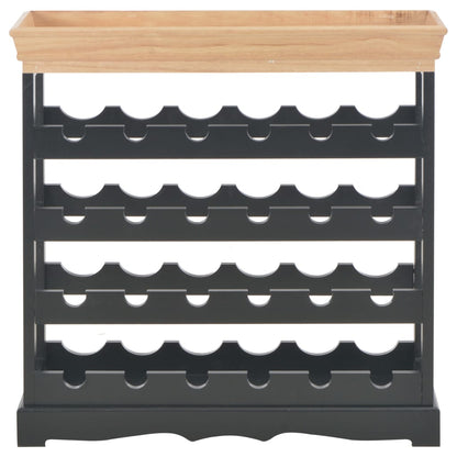 Wine Cabinet Black 27.6"x8.9"x27.8" MDF