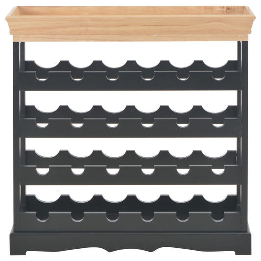 Wine Cabinet Black 27.6"x8.9"x27.8" MDF