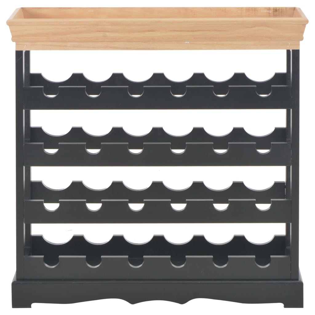 Wine Cabinet Black 27.6"x8.9"x27.8" MDF