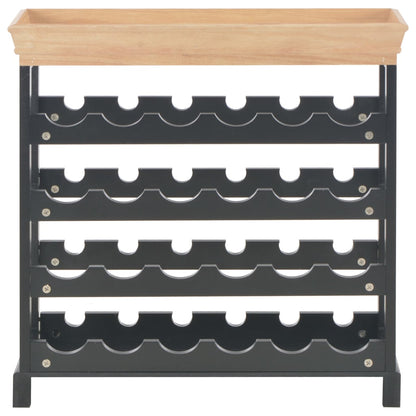 Wine Cabinet Black 27.6"x8.9"x27.8" MDF